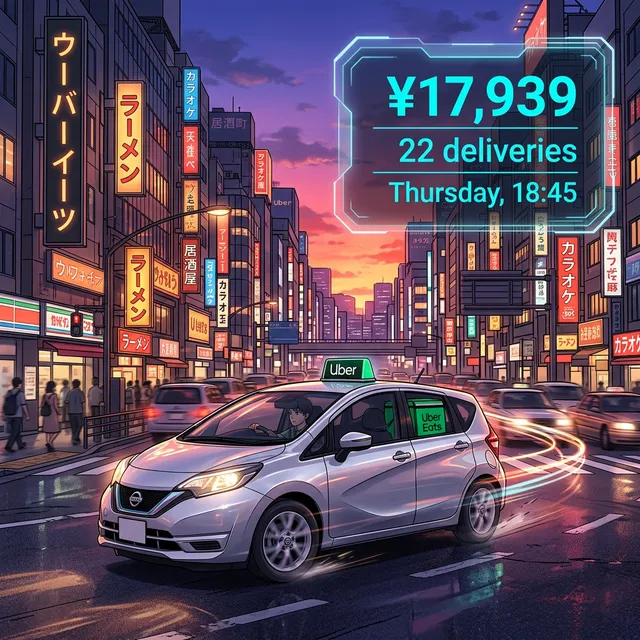 2/26 木曜日 Uber配達日報